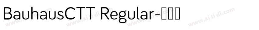 BauhausCTT Regular字体转换
